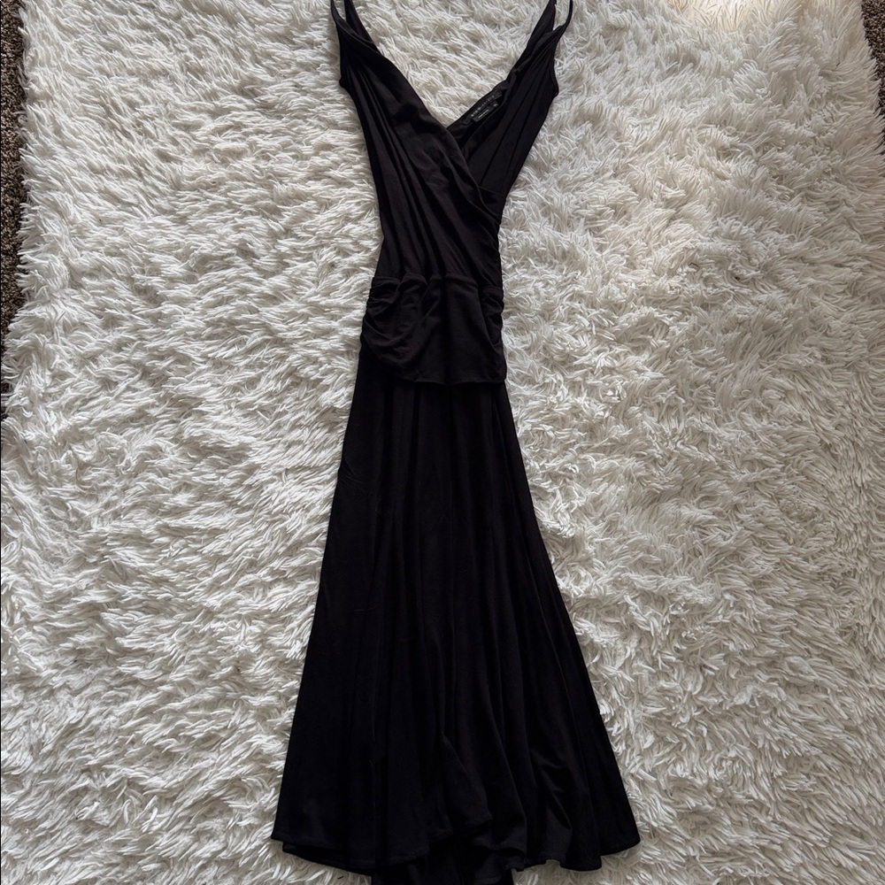BCBGMaxAzria Black Strappy Maxi Dress Size XS
